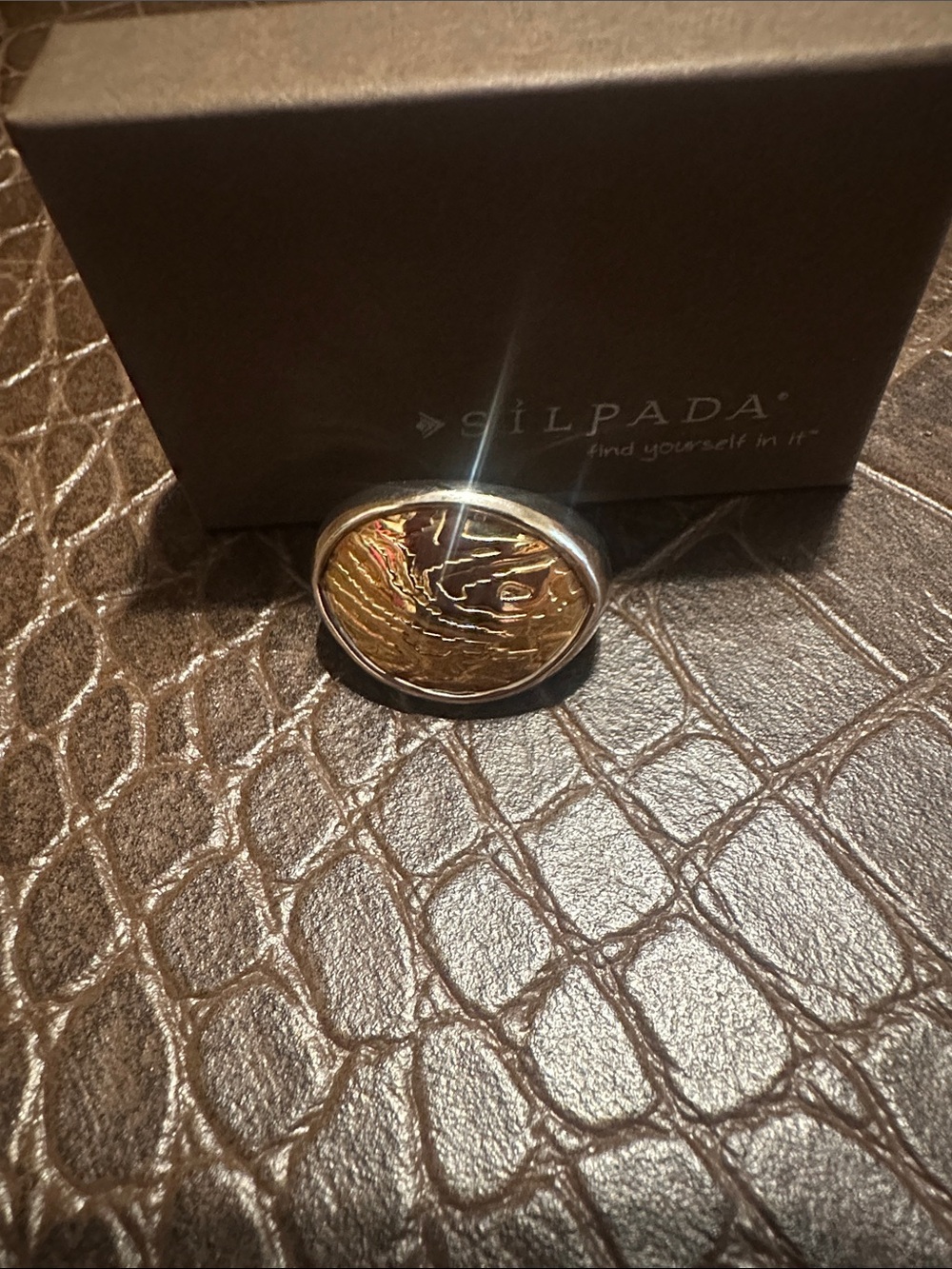 Silpada timber ring size 8.